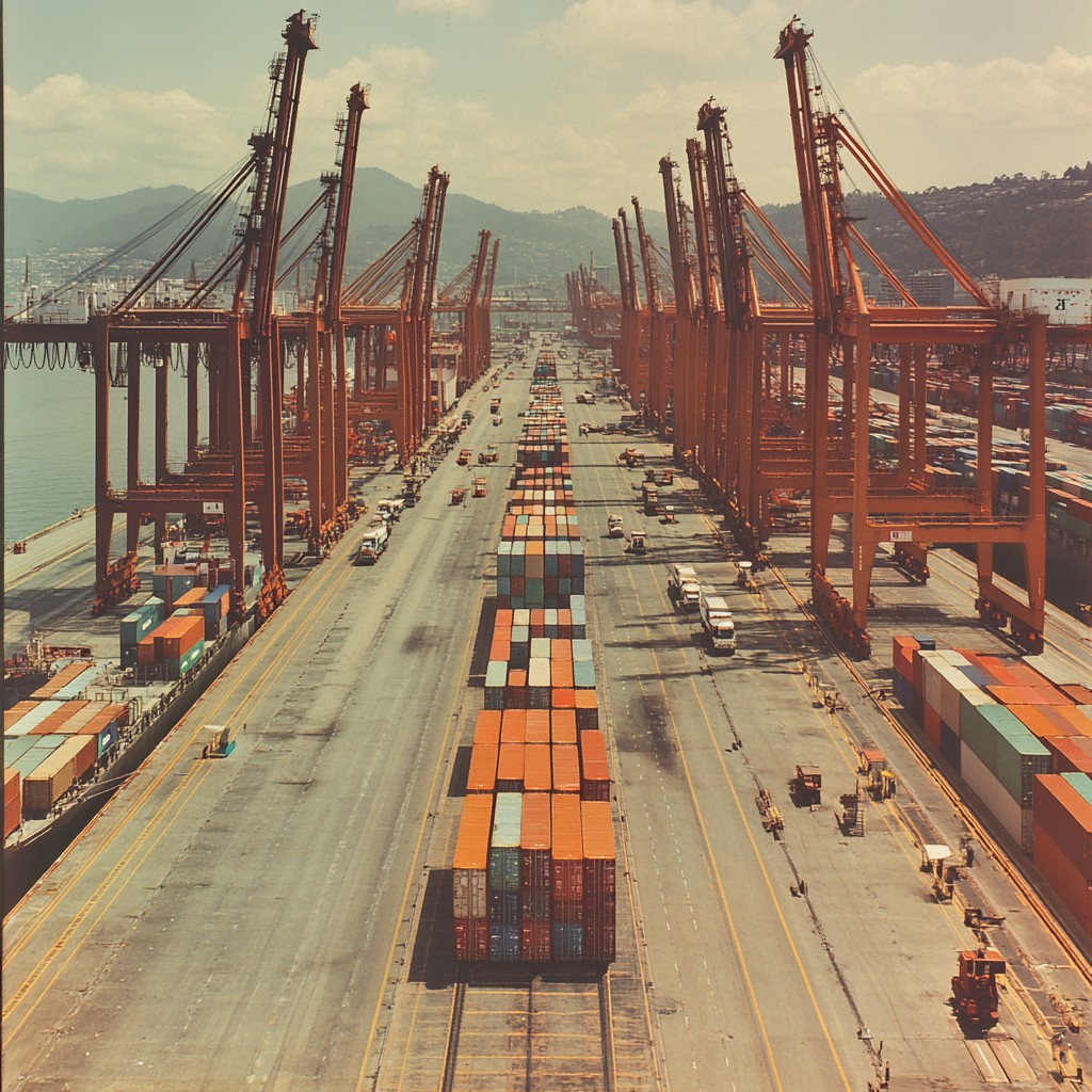 StockCake Busy shipping port 1752914015